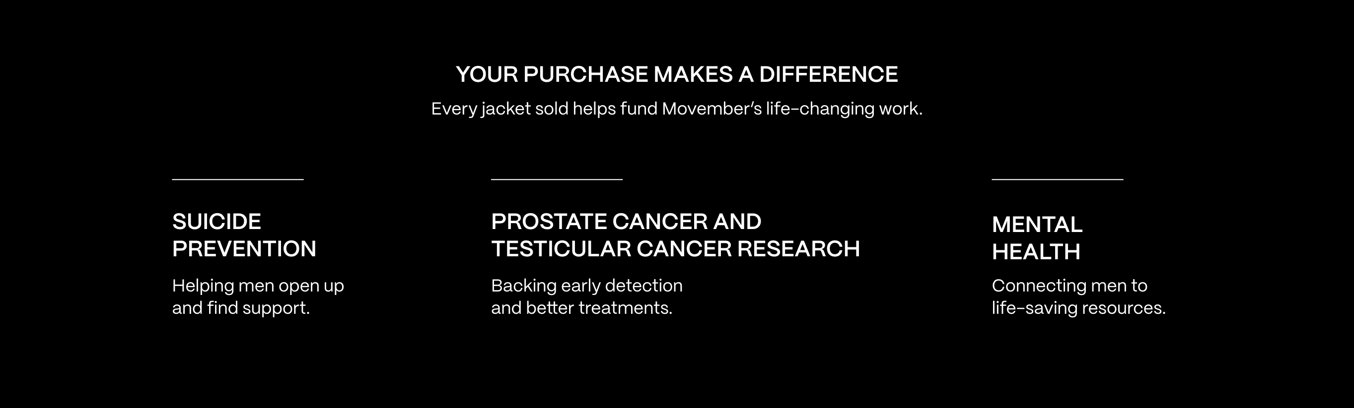 Movember x POLITIX | Men's jackets